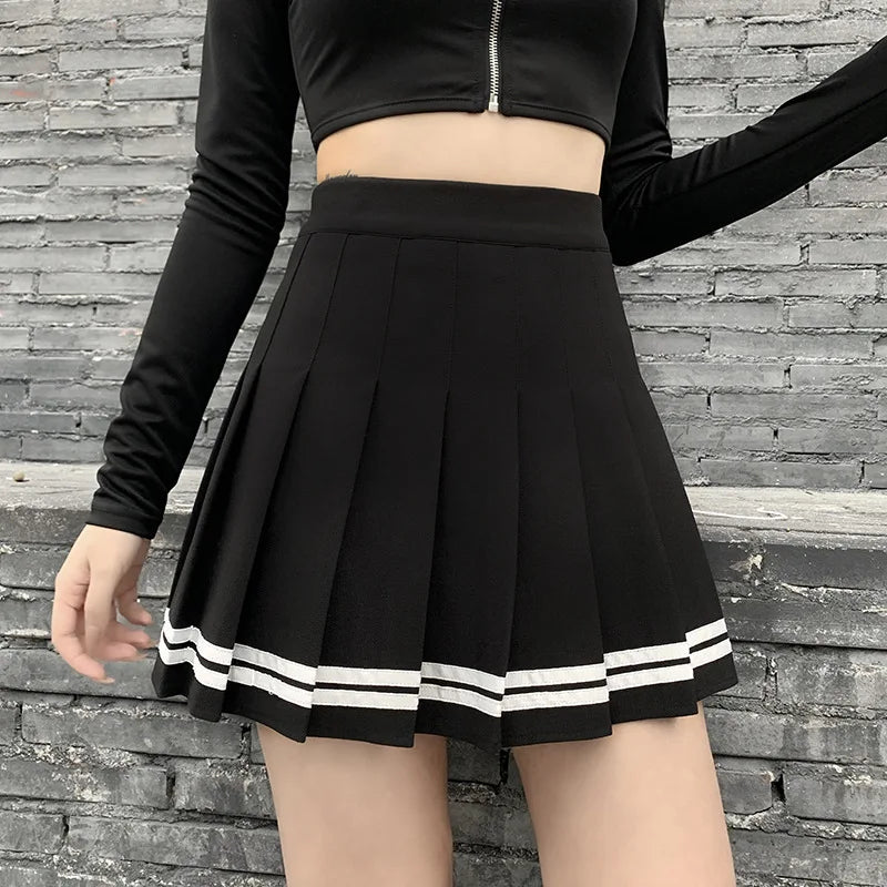 Falda Tableada Gótica Punk