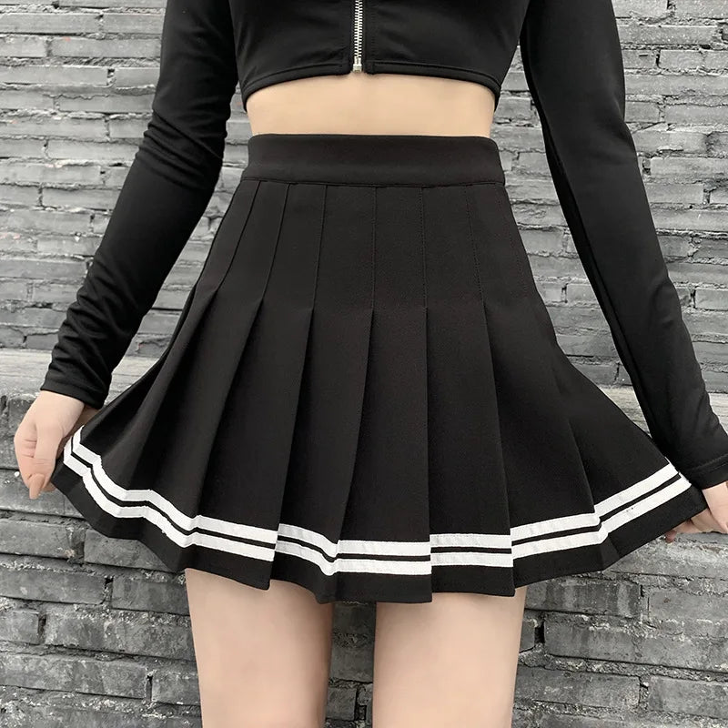 Falda Tableada Gótica Punk