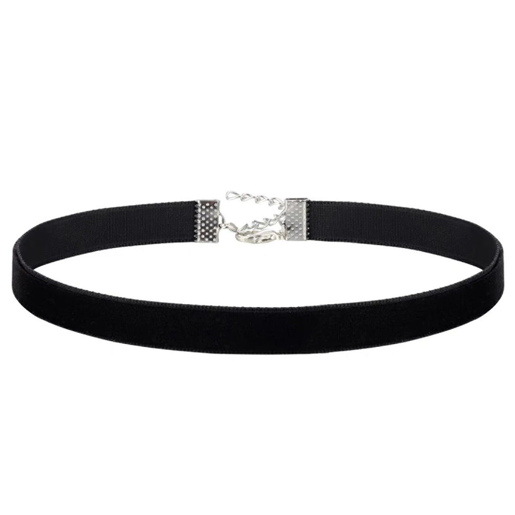 Choker de Terciopelo Negro Gótico Vintage