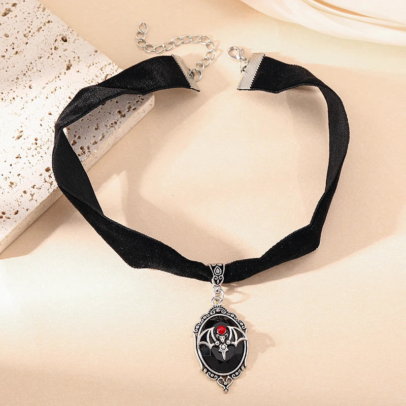 Choker Camafeo Gótico Vampiro Velvet