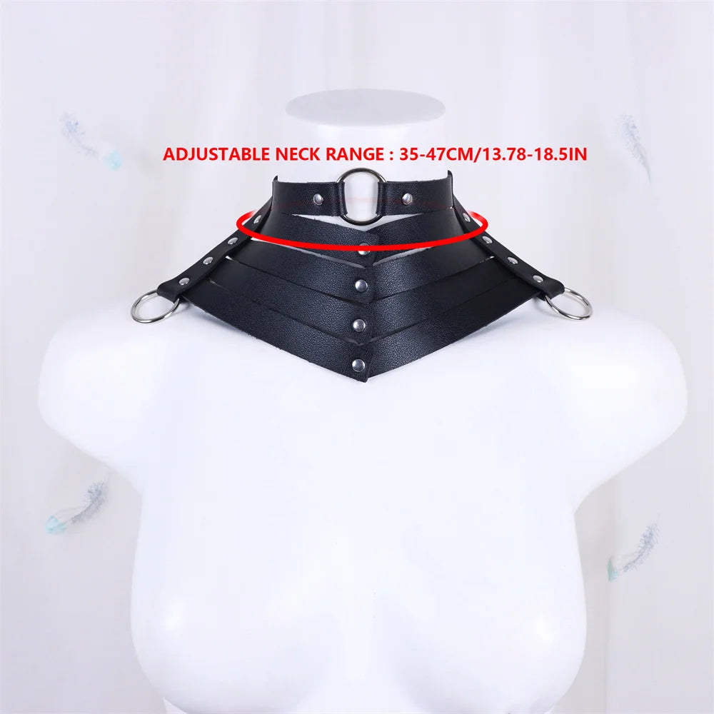 Choker Punk de Cuero con Remaches Goth