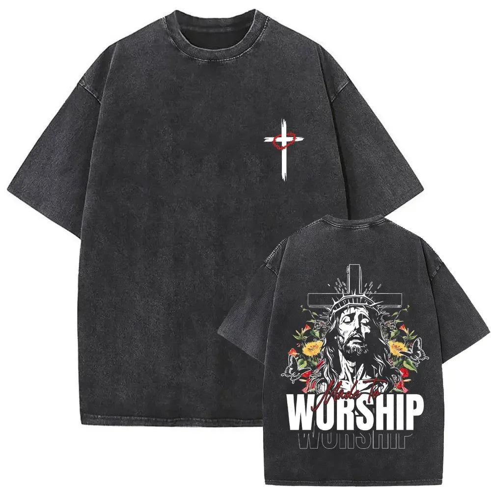 Camiseta Oversize Gothic Religion