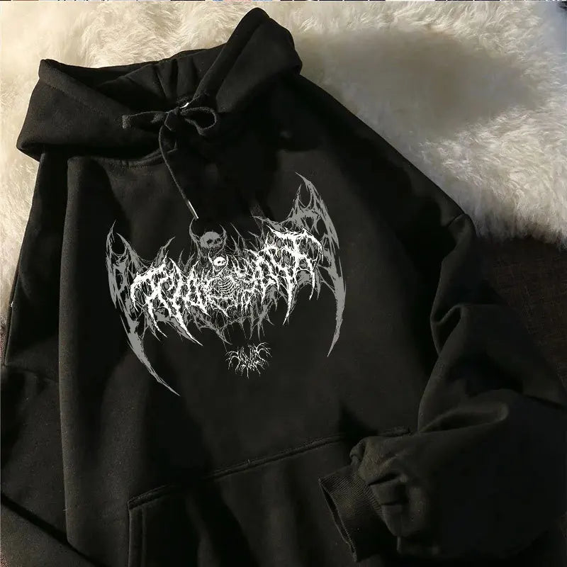 Hoodie Gothic Punk Skull
