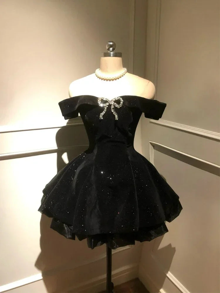 Vestido Midnight Off Shoulder