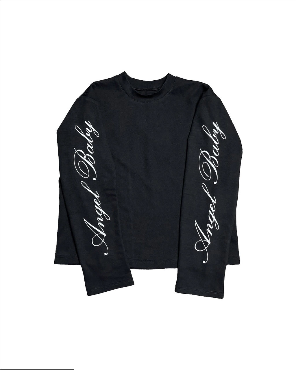 Camiseta Gothic Letter Manga Larga Unisex