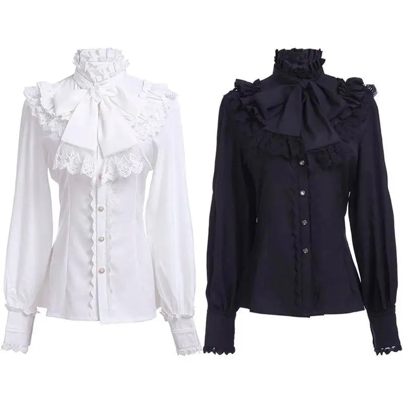 Camisa de Encaje Midnight Vintage