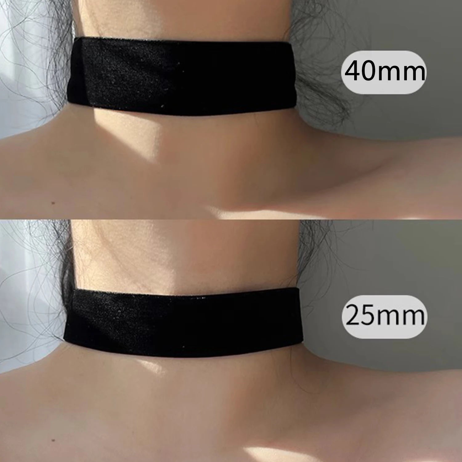 Choker de Terciopelo Negro Gótico Vintage