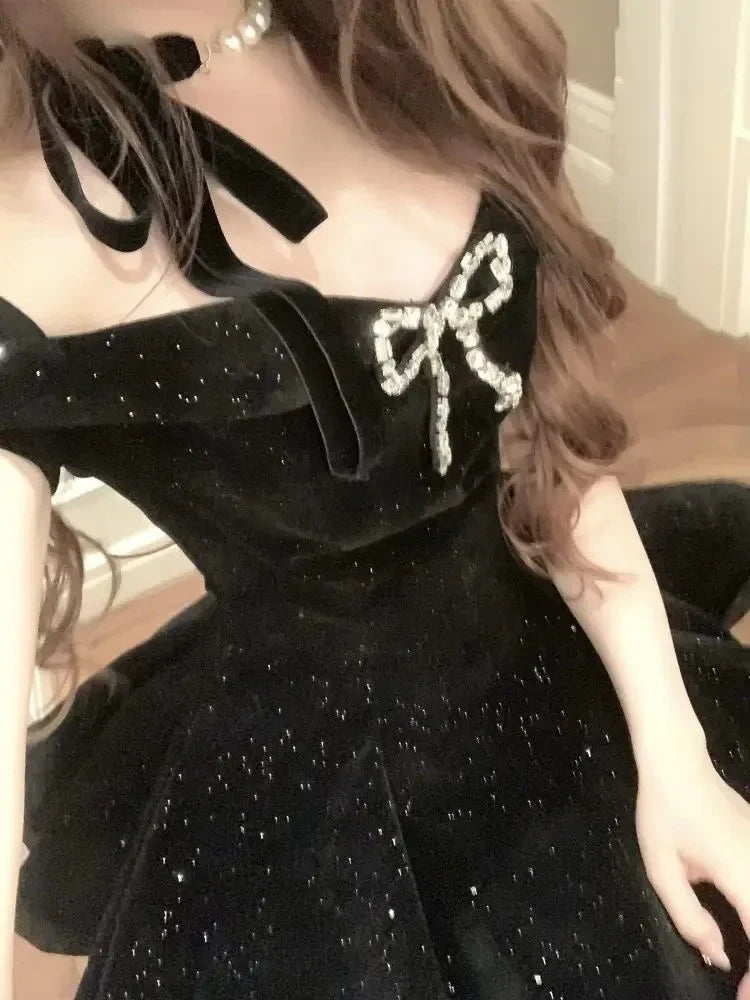 Vestido Midnight Off Shoulder