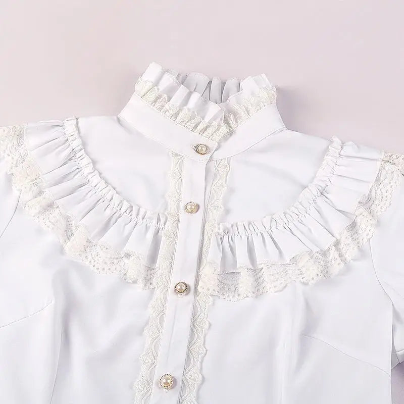 Camisa de Encaje Midnight Vintage