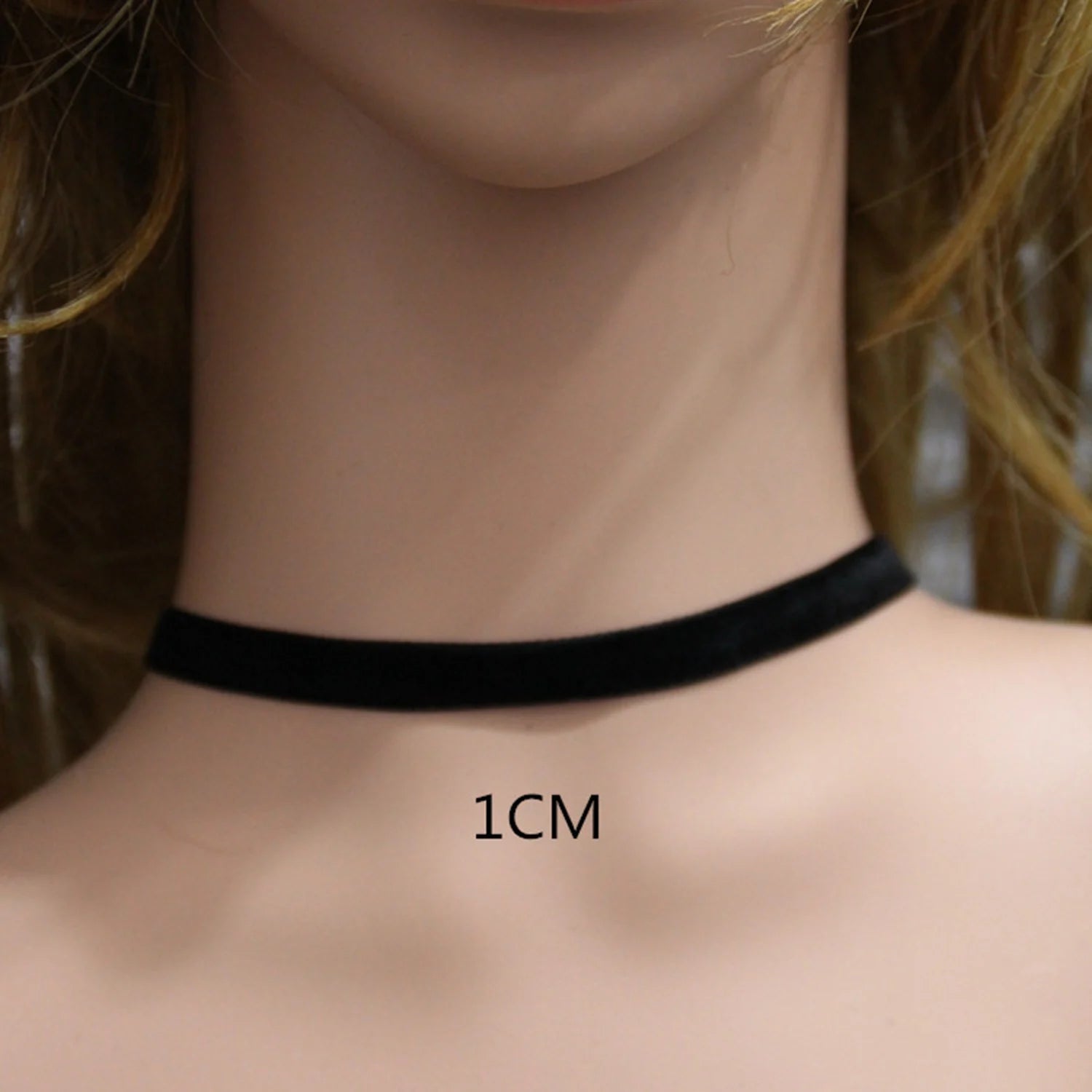 Choker de Terciopelo Negro Gótico Vintage