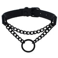 Choker de Cuero PU con Candado de Corazón y Llave – Gargantilla Punk Gothic