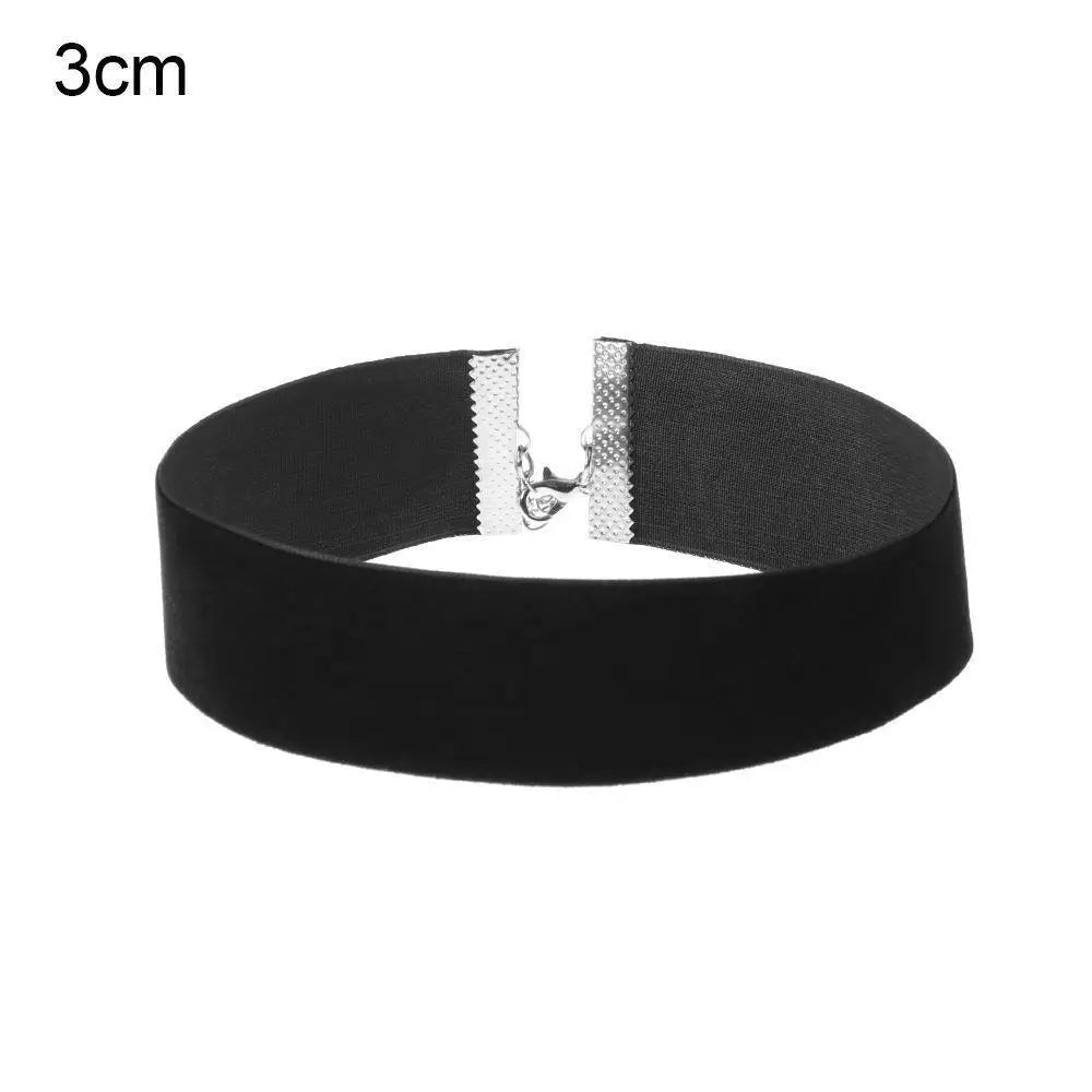Choker de Terciopelo Negro Gótico Vintage