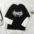 Camiseta Doble Manga Gothic Print