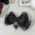 Clip de Lazo Negro Estilo Gothic Lolita