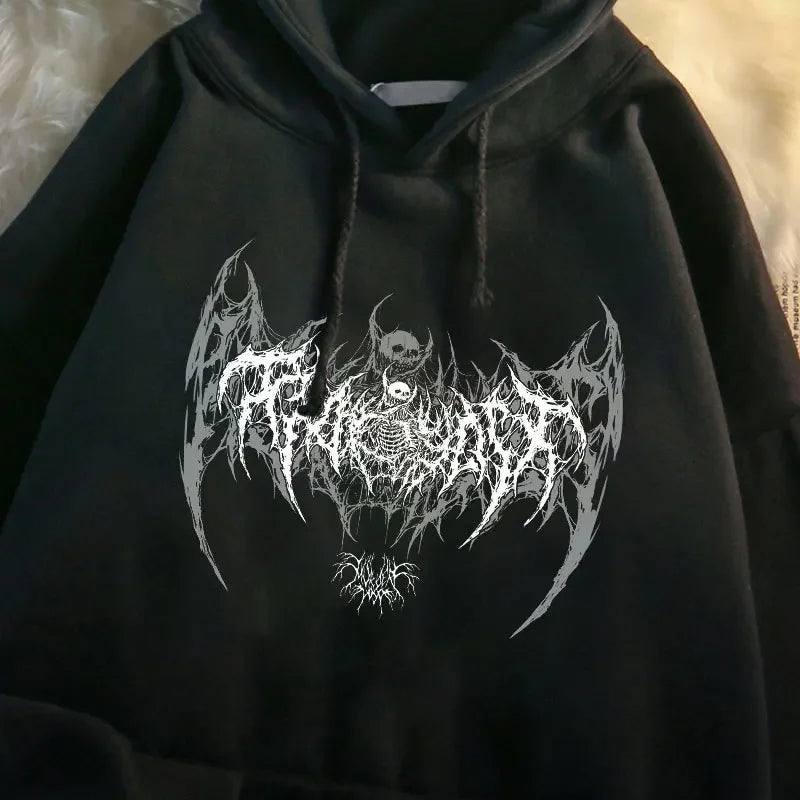 Hoodie Gothic Punk Skull
