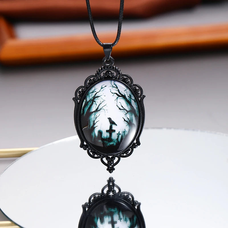 Choker Camafeo Gótico Vampiro Velvet