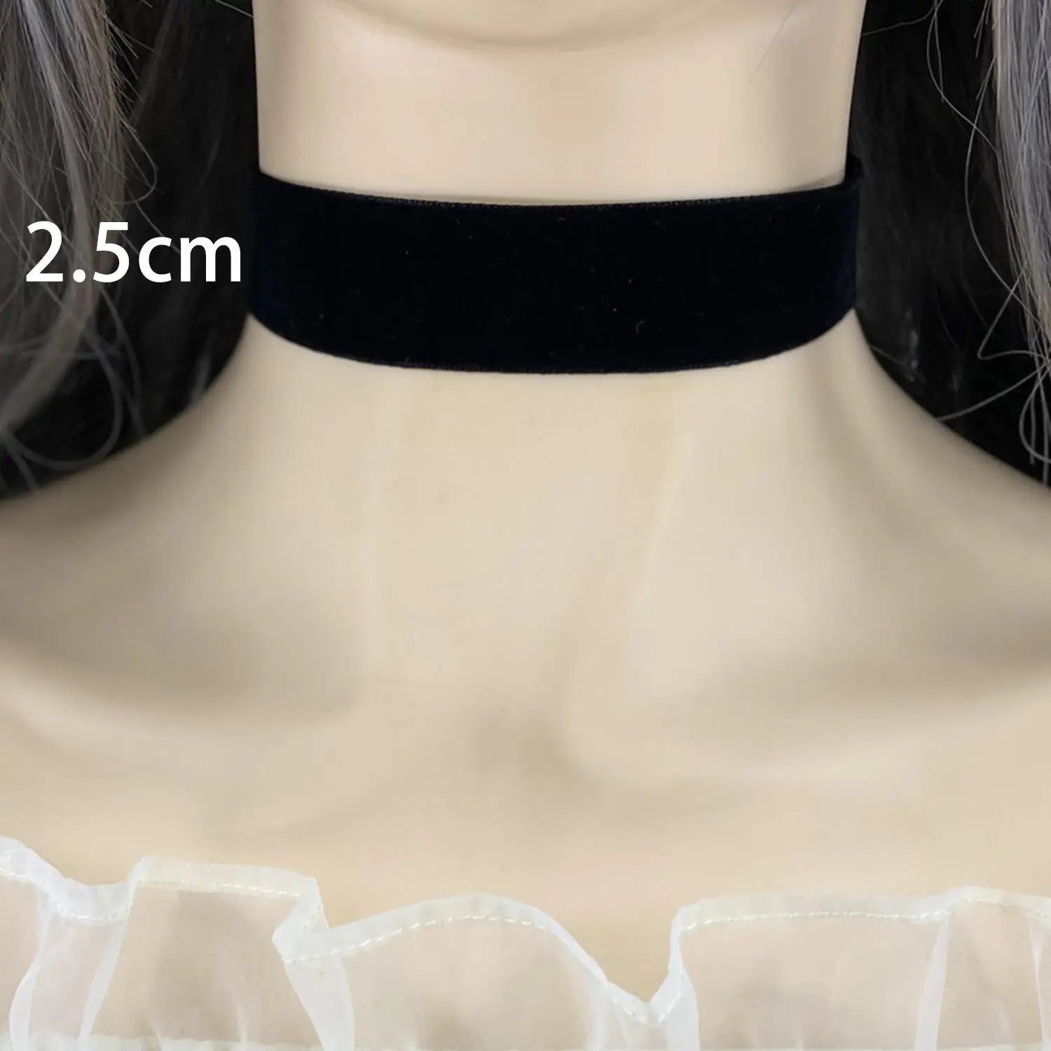 Choker de Terciopelo Negro Gótico Vintage