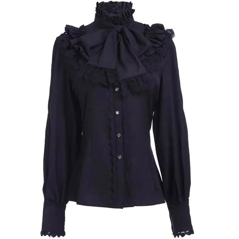 Camisa de Encaje Midnight Vintage
