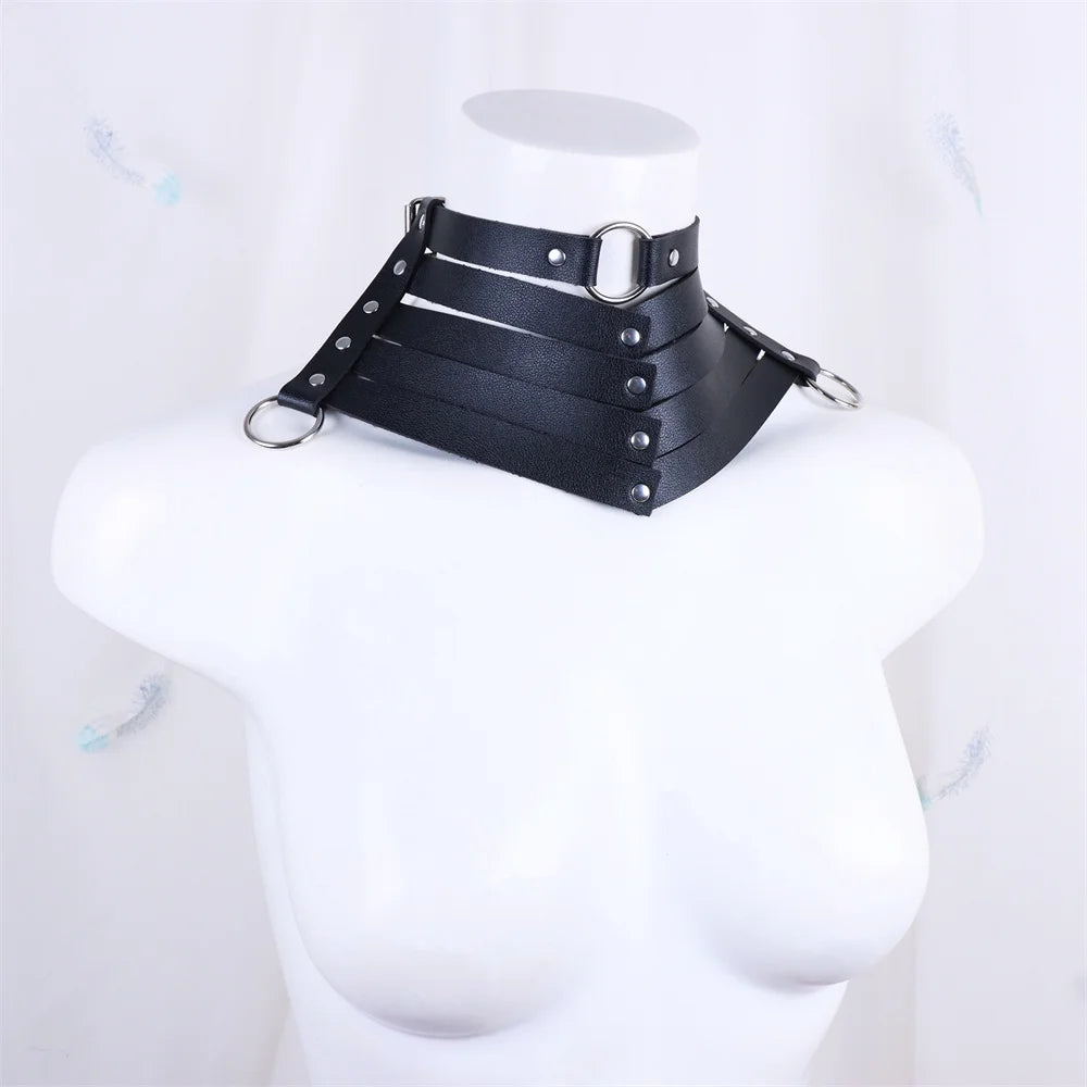 Choker Punk de Cuero con Remaches Goth