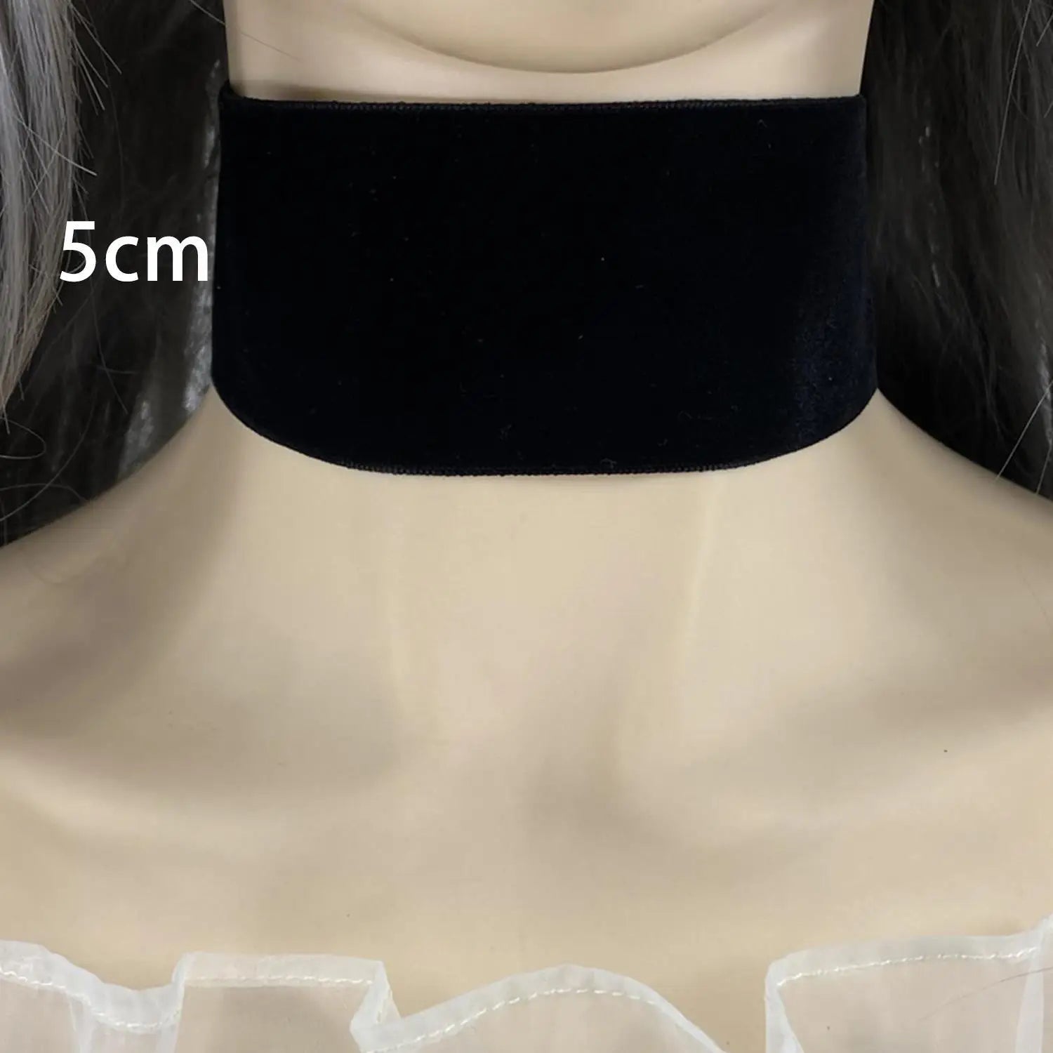 Choker de Terciopelo Negro Gótico Vintage
