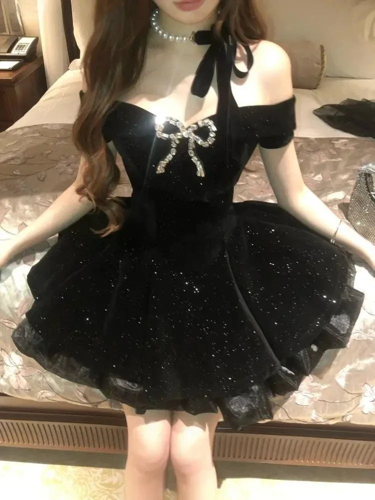 Vestido Midnight Off Shoulder