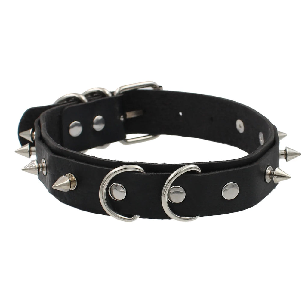 Choker de Cuero PU con Candado de Corazón y Llave – Gargantilla Punk Gothic