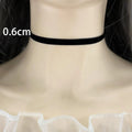 Choker de Terciopelo Negro Gótico Vintage
