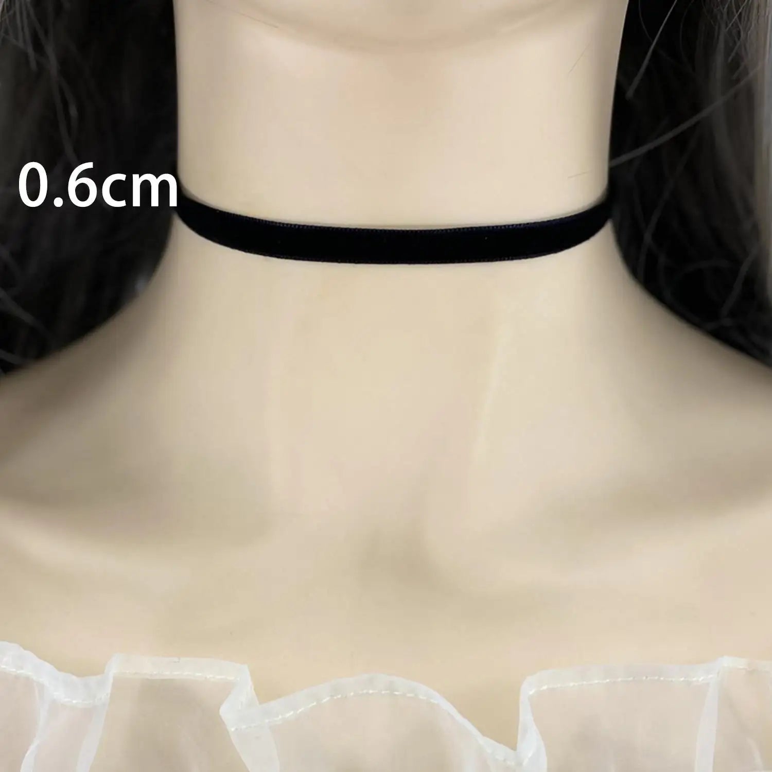 Choker de Terciopelo Negro Gótico Vintage