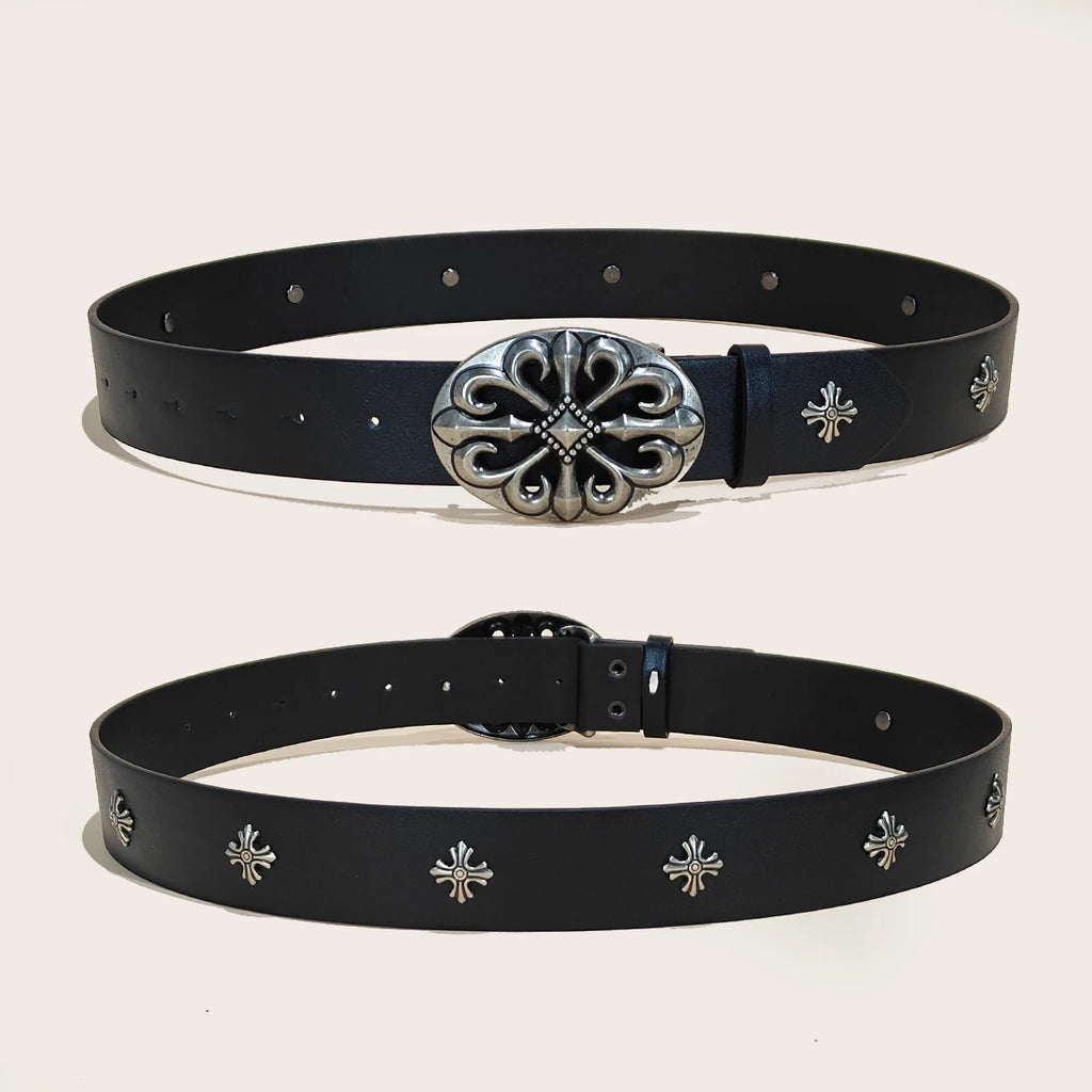 Cinturón Punk con Cruces y Tachas Y2K